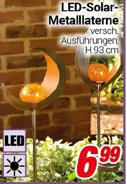 CENTERSHOP LED-Solar- Metalllaterne Angebot