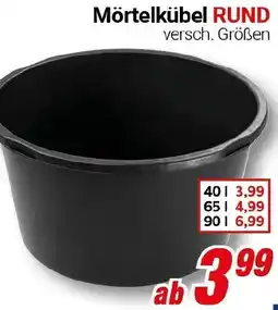 CENTERSHOP Mörtelkübel RUND Angebot