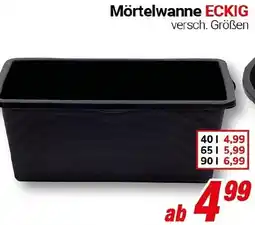 CENTERSHOP Mörtelwanne ECKIG Angebot