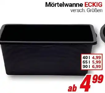 CENTERSHOP Mörtelwanne ECKIG Angebot