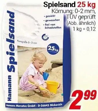 CENTERSHOP Spielsand Angebot