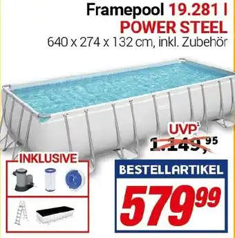 CENTERSHOP Bestway Framepool 19.281 l POWER STEEL Angebot