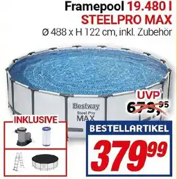 CENTERSHOP Bestway Framepool 19.480 l STEELPRO MAX Angebot