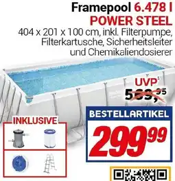 CENTERSHOP Bestway Framepool 6.478 l POWER STEEL Angebot