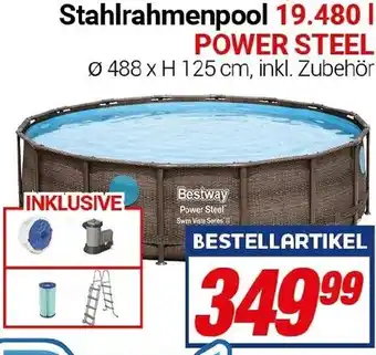 CENTERSHOP Bestway Stahlrahmenpool 19.480 l POWER STEEL Angebot