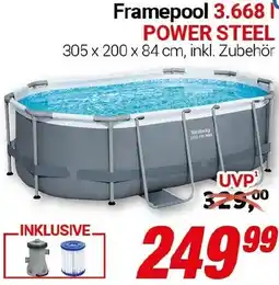 CENTERSHOP Bestway Framepool 3.668 l POWER STEEL Angebot