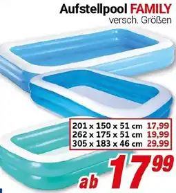 CENTERSHOP Bestway Aufstellpool FAMILY Angebot