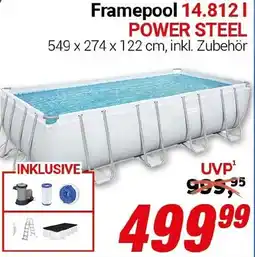 CENTERSHOP Bestway Framepool 14.812 l POWER STEEL Angebot