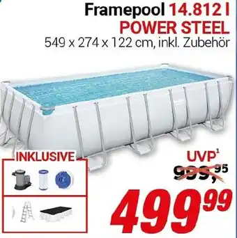 CENTERSHOP Bestway Framepool 14.812 l POWER STEEL Angebot