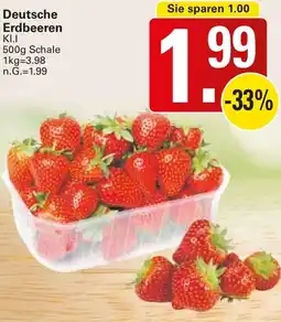 WEZ Deutsche Erdbeeren Angebot