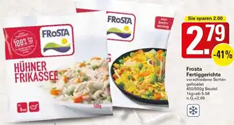 WEZ Frosta Fertiggerichte Angebot