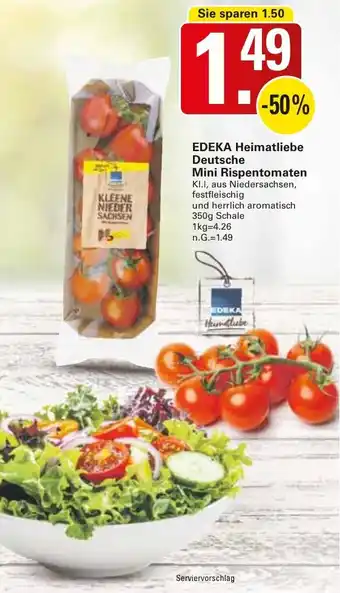 WEZ EDEKA Heimatliebe Deutsche Mini Rispentomaten Angebot