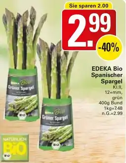 WEZ EDEKA Bio Spanischer Spargel Angebot
