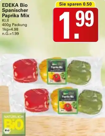 WEZ EDEKA Bio Spanischer Paprika Mix Angebot