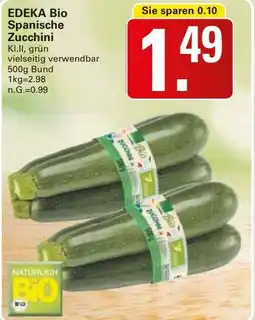 WEZ EDEKA Bio Spanische Zucchini Angebot