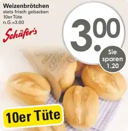 WEZ Schäfer's Weizenbrötchen Angebot