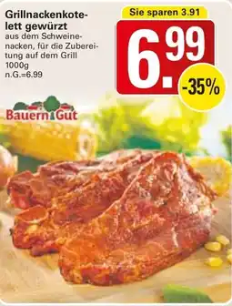 WEZ Bauern Gut Grillnackenkotelett gewürzt Angebot