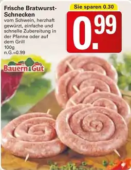 WEZ Bauern Gut Frische Bratwurst Schnecken Angebot