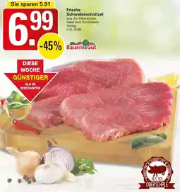 WEZ Bauern Gut Frische Schweineschnitzel Angebot