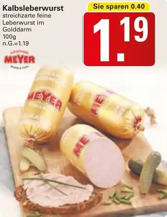 WEZ MEYER Kalbsleberwurst Angebot