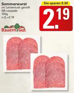 WEZ Bauern Gut Sommerwurst Angebot