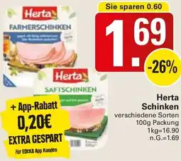 WEZ Herta Schinken Angebot