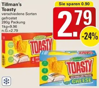 WEZ Tillman's Toasty Angebot
