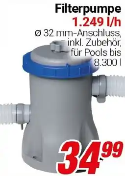 CENTERSHOP Filterpumpe 1.249 l/h Angebot
