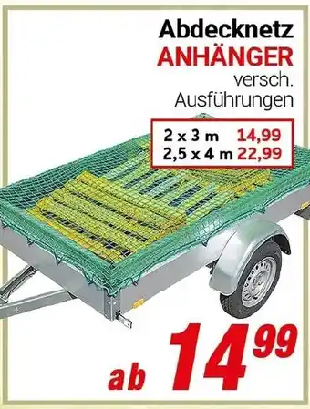 CENTERSHOP Abdecknetz ANHÄNGER Angebot
