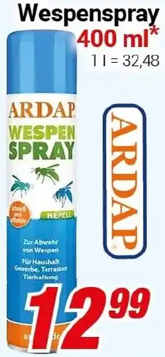 CENTERSHOP ARDAP Wespenspray Angebot