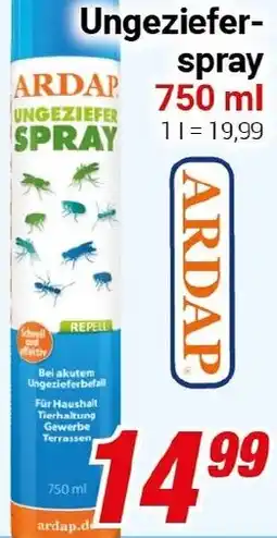 CENTERSHOP ARDAP Ungezieferspray Angebot
