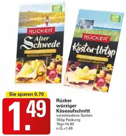 WEZ Rücker würziger Käseaufschnitt Angebot