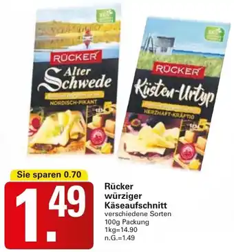 WEZ Rücker würziger Käseaufschnitt Angebot