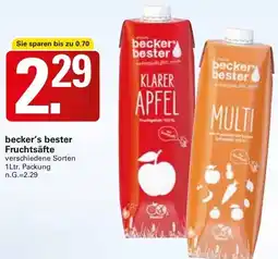 WEZ becker's bester Fruchtsäfte Angebot