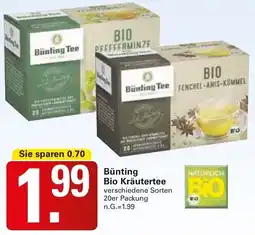 WEZ Bünting Bio Kräutertee Angebot