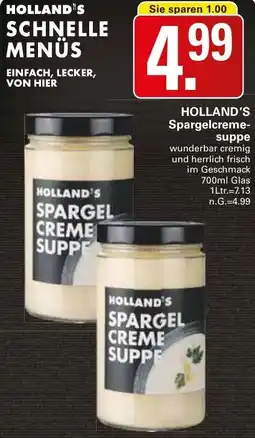 WEZ HOLLAND'S Spargelcremesuppe Angebot