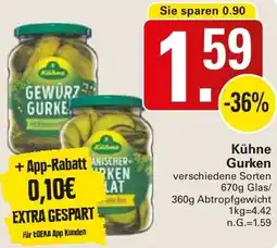WEZ Kühne Gurken Angebot