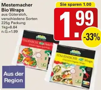 WEZ Mestemacher Bio Wraps Angebot