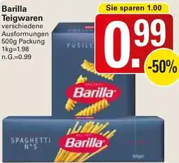 WEZ Barilla Teigwaren Angebot