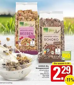 WEZ EDEKA Bio Knuspermüsli Angebot