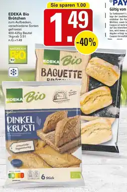 WEZ EDEKA Bio Brötchen Angebot