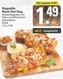 WEZ Baguette Rusti Hot Dog Angebot