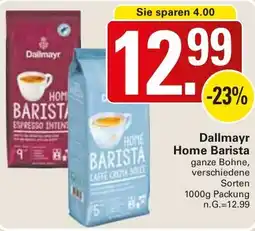 WEZ Dallmayr Home Barista Angebot