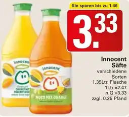 WEZ Innocent Säfte Angebot