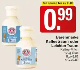 WEZ Bärenmarke Kaffeetraum oder Leichter Traum Angebot