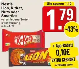 WEZ Nestlé Lion, KitKat, Nuts oder Smarties Angebot