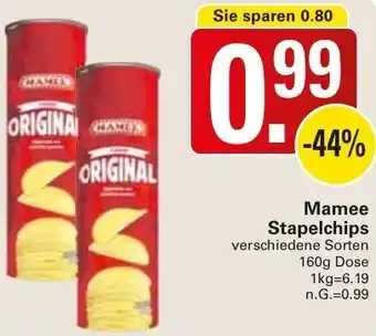 WEZ Mamee Stapelchips Angebot