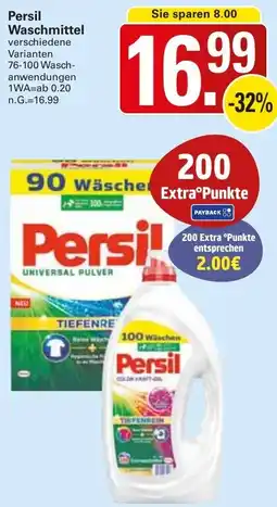 WEZ Persil Waschmittel Angebot