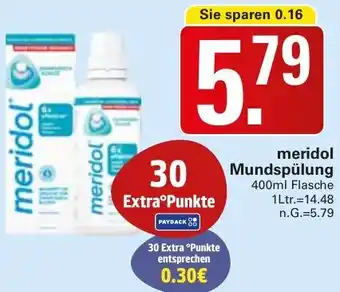 WEZ meridol Mundspülung Angebot