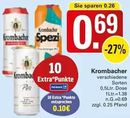 WEZ Krombacher Angebot